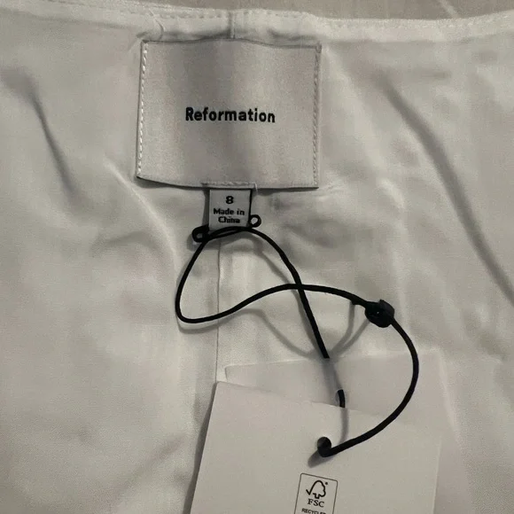 Reformation White Linen Dress - Picture 5 of 6